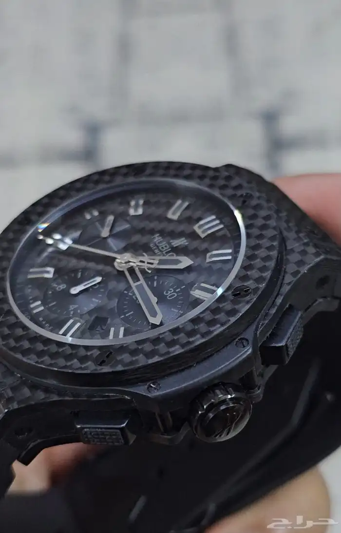 ساعه هوبلو كاربون فايبر Hublot big bang carbon fiber 8