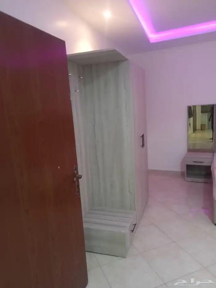 شقق للايجار مفروش حي المنتزه الخرج غرفه وصاله 1