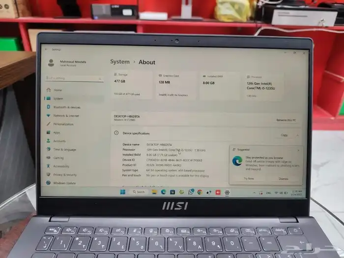 لاب توب Msi 4