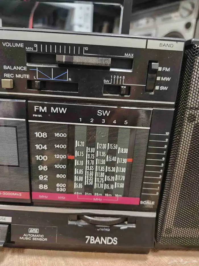 مسجل سوني مع راديو 7 موجات 1
