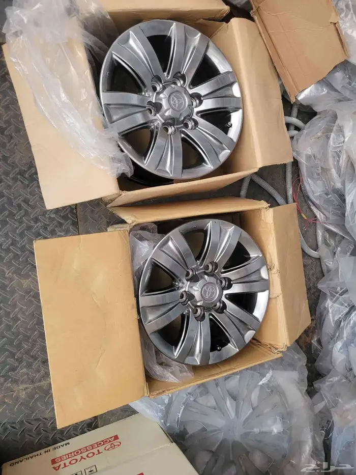 جنوط هايلكس دبل كروم الأصلي وكاله مقاس 16 1