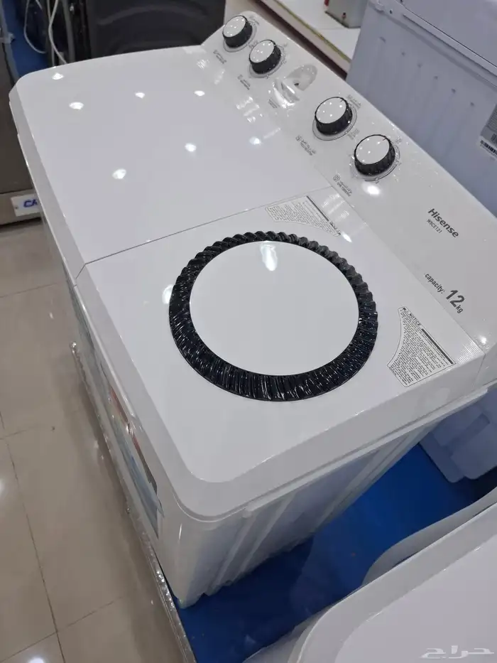 غسالات هايسنس 12 كيلو حوضين 4