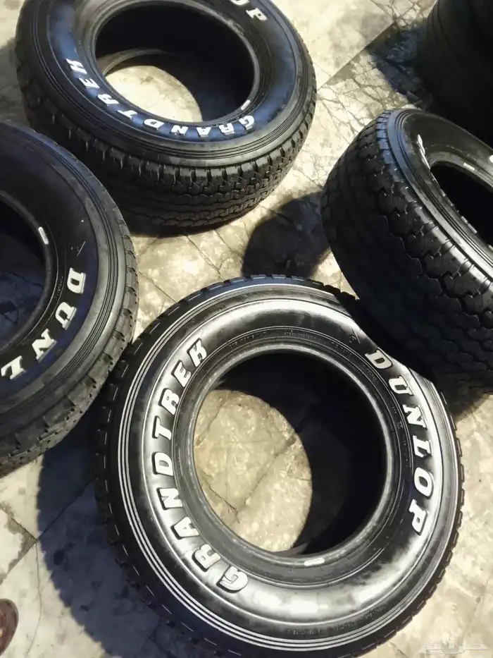 كفرات دنلوب ياباني 750علا16مستخدم تاريخ 24 1