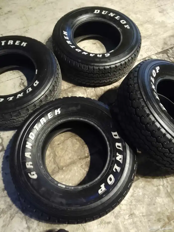كفرات دنلوب ياباني 750علا16مستخدم تاريخ 24 8