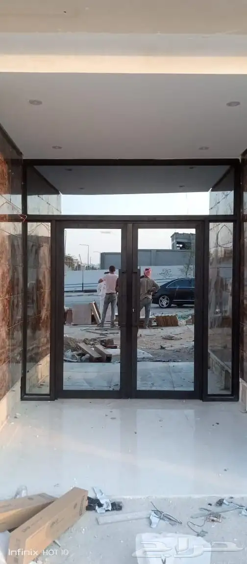 ابواب المنيوم شبابيك المنيوم واجهات المنيوم باب المنيوم شباك 3
