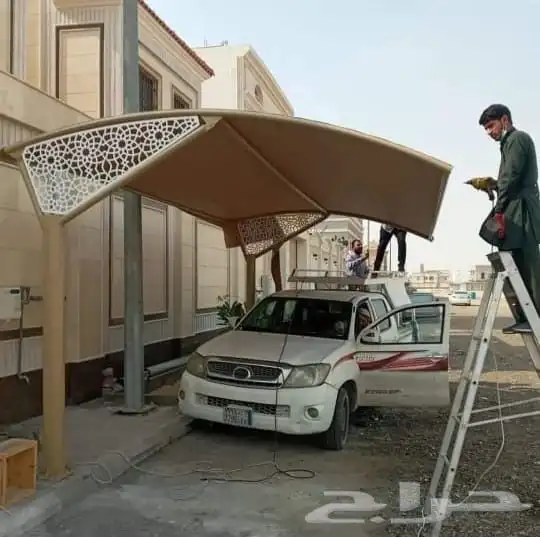 مظلات جدة تركيب مظلات سيارت سواتر جدة برجولات سندويش بنل 19