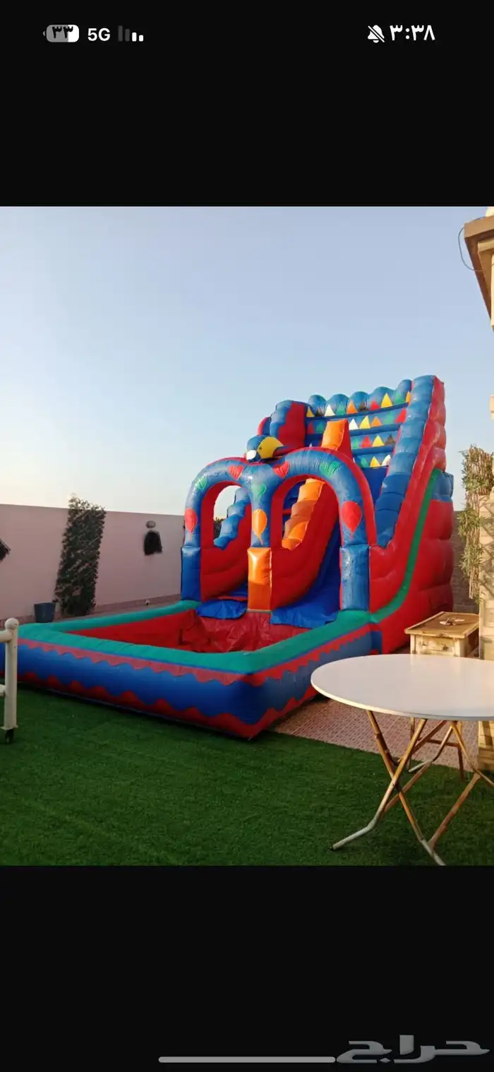 ايجار يومي ملعب صابوني زحليق نطيطات 9