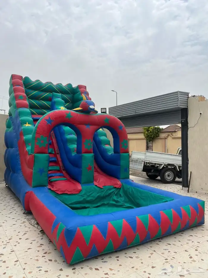 ايجار يومي ملعب صابوني زحليق نطيطات 3