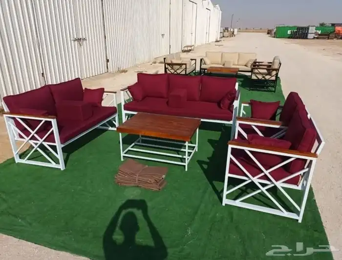 كراسي حديد جلسات خارجيه مراكيز شعبيه كويتيه 0