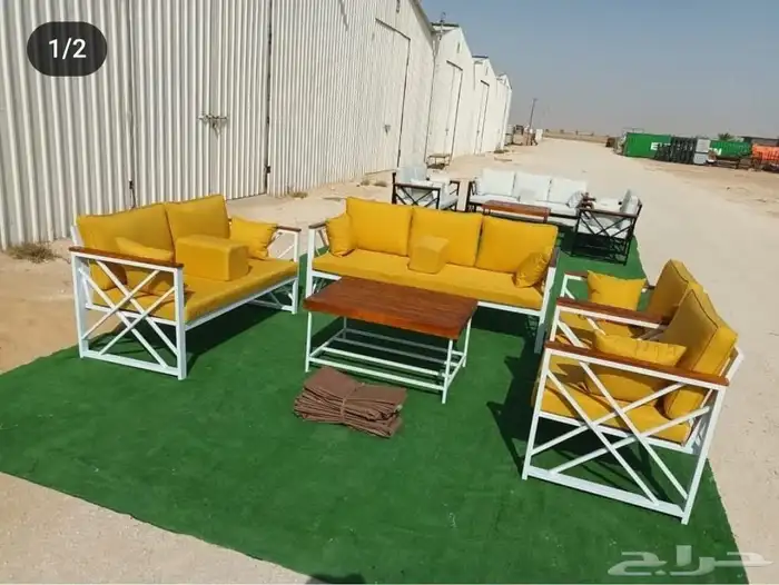 كراسي حديد جلسات خارجيه مراكيز شعبيه كويتيه 3