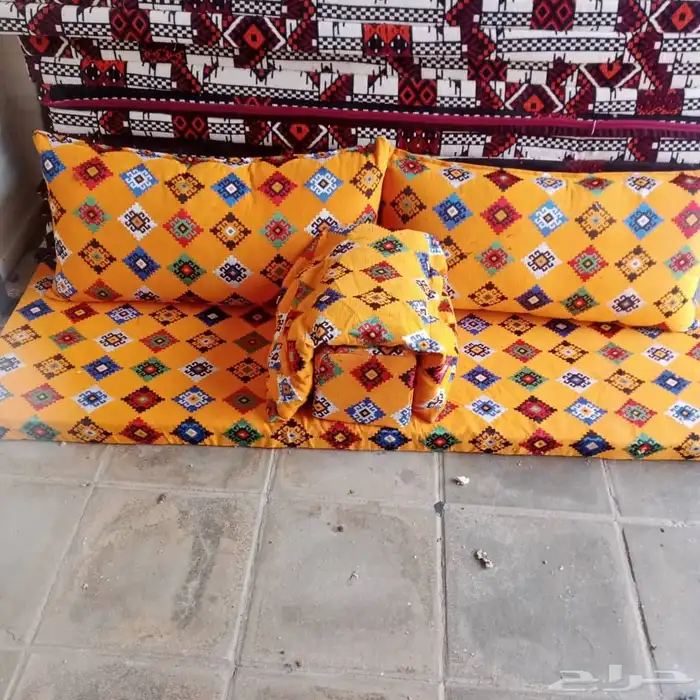 مركاز كنب كراسي خارجيه كويتية بكفر بدون كفر قماش مخمل 8