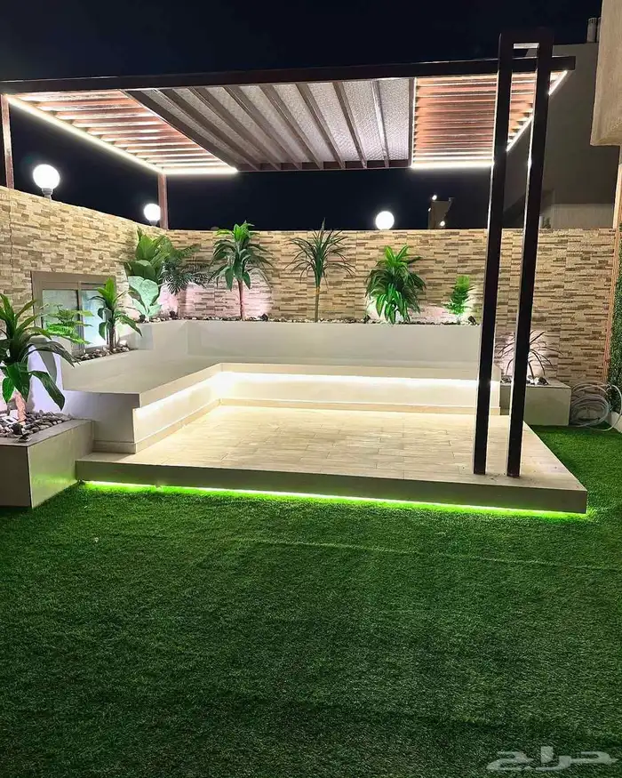 تنسيق حدائق ومظلات وديكورات 5