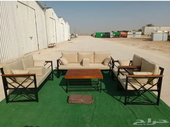 كراسي حديد جلسات خارجيه مراكيز شعبيه كويتيه 1