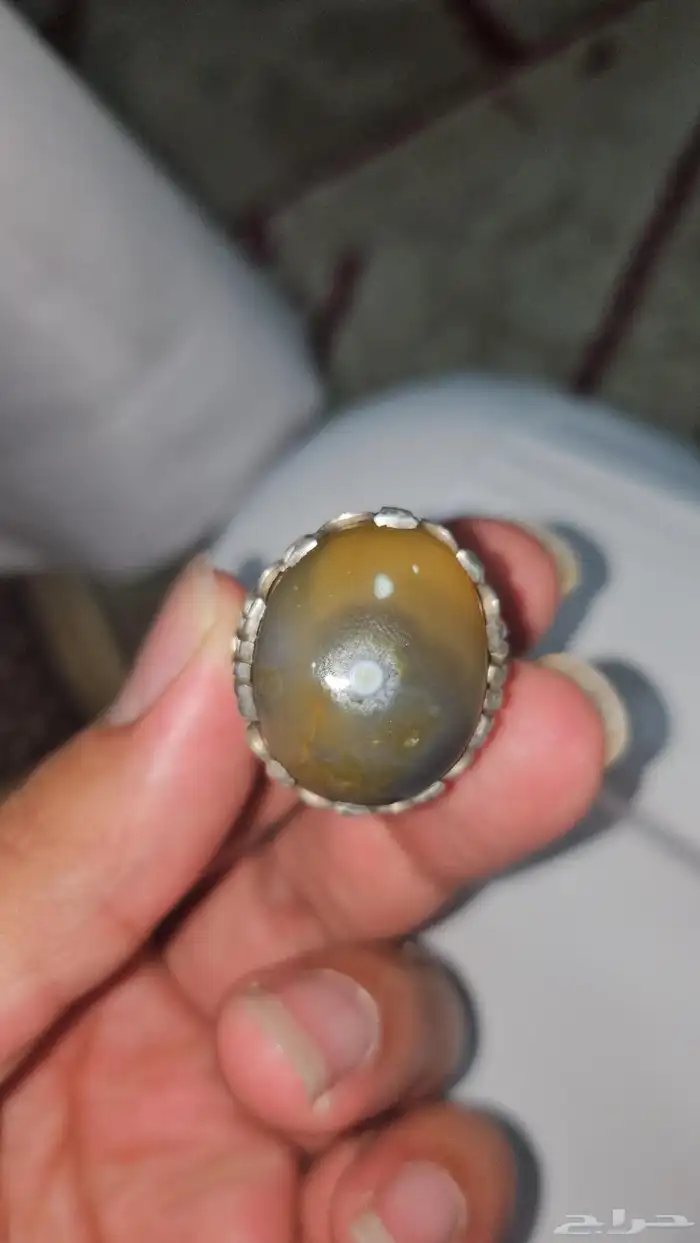 خاتم للبيع عقيق مقاسه 11 ونص 5