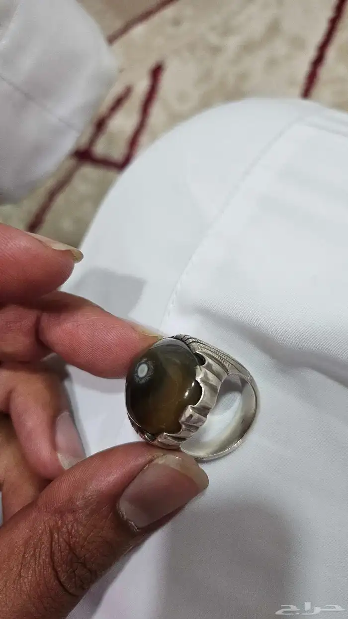خاتم للبيع عقيق مقاسه 11 ونص 1
