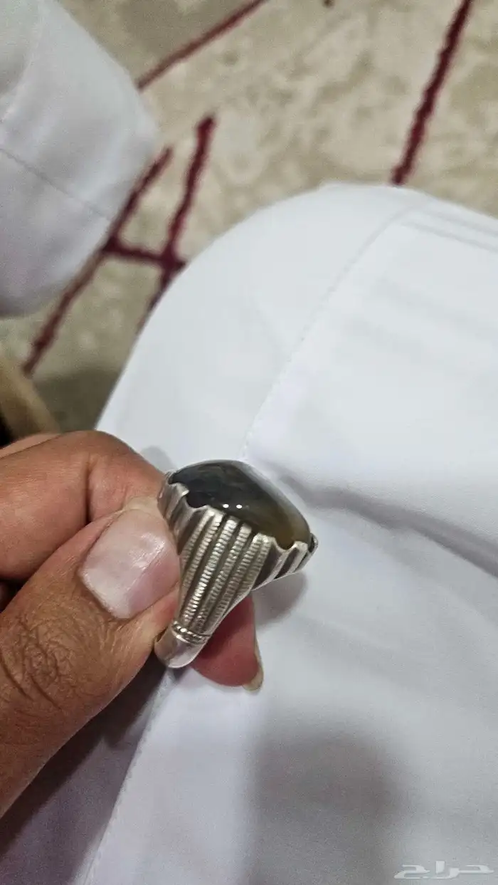 خاتم للبيع عقيق مقاسه 11 ونص 2