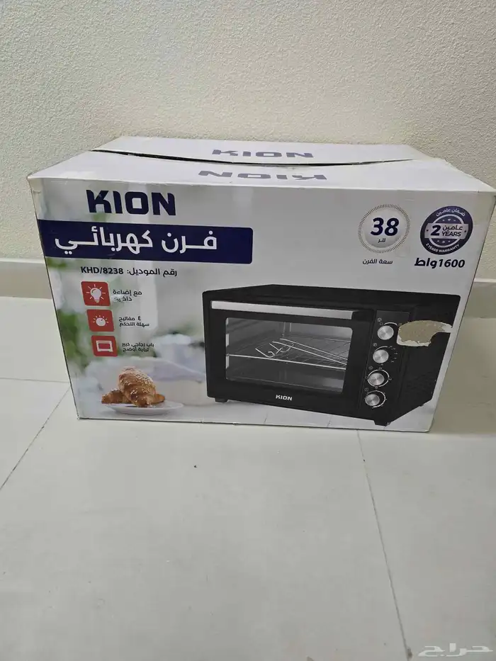 للبيع فرن كهربائي بالكرتون شبه جديد استعمال خفيف جدا 130 ريا 1