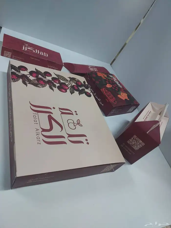 مطبعه مطابع بوكسات أكياس فواتير اختام استكرات لاصقة علب حلوي 6