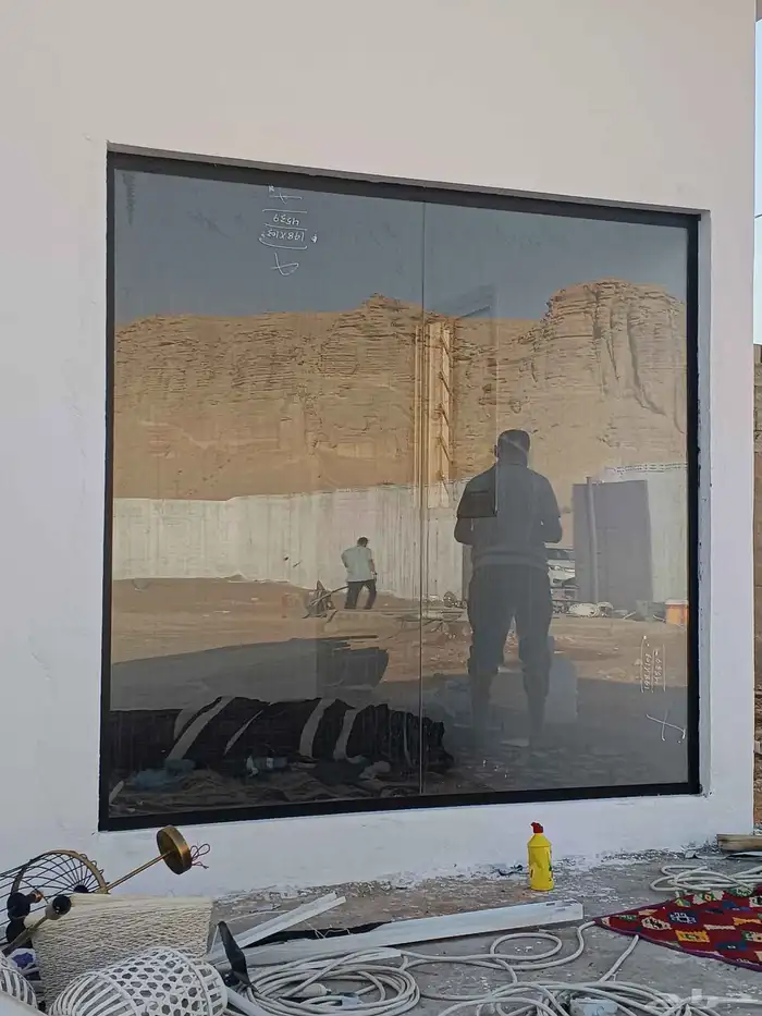 زجاج مسبح سور زجاج درابزين سلم باب زجاج باب حمام 8
