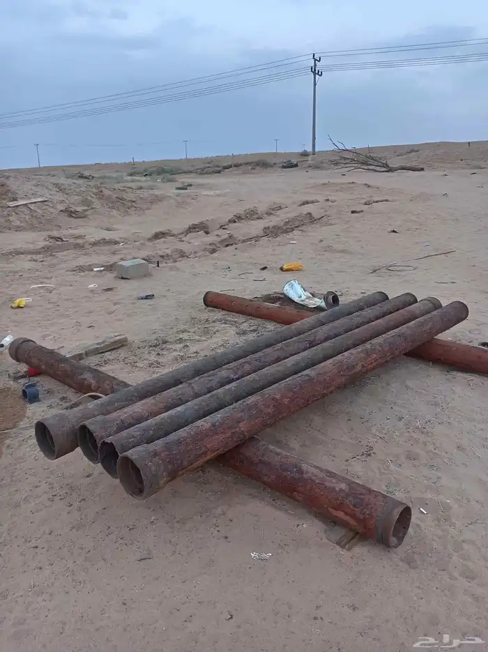 مواسير سته بوص ست حبات حديد ثقيل. ثلاثه متر 0