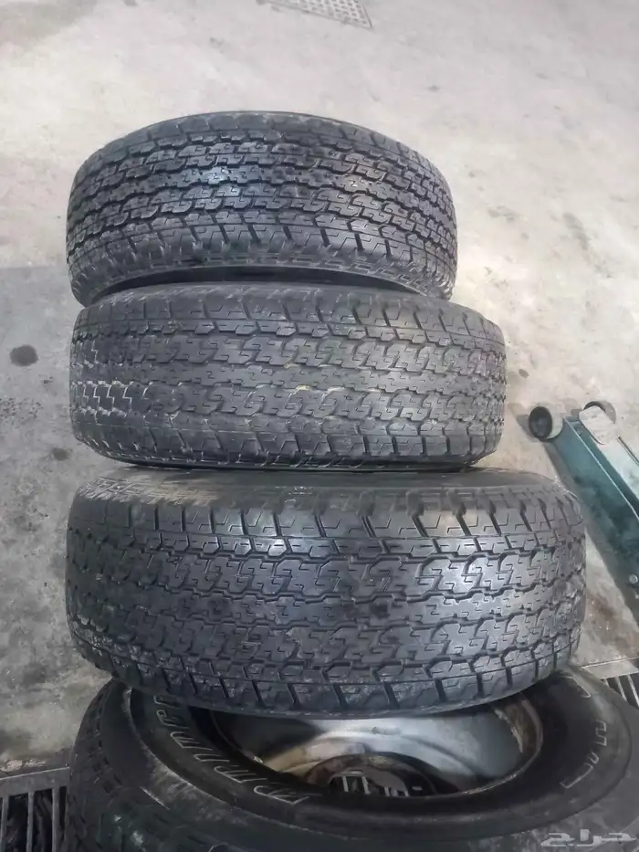 جنوط فتك حديد نيسان وكاله مع كفرات برجستون 3