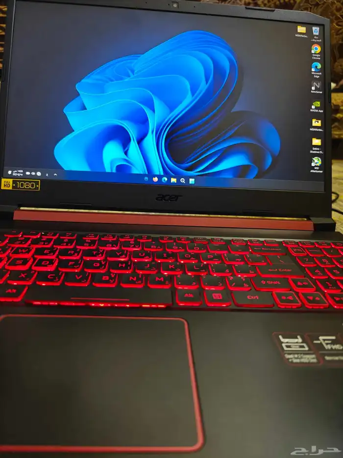 لابتوب العاب نظيف جدا Acer i5 GTX1650 SSD 512gb 5