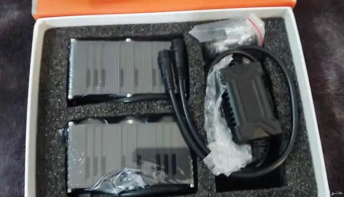 كشافات شبك ليد ثلاث عدسات لونين 1