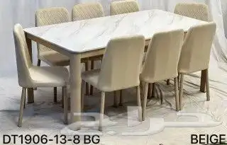 طاولات طعام رخام 4او 6او 8كراسي جودة عالية 0