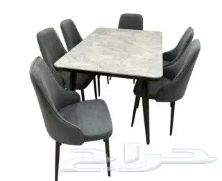 طاولات طعام رخام 4او 6او 8كراسي جودة عالية 6