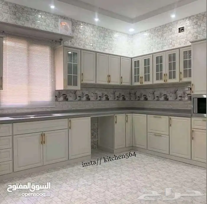 السلام عليكم ورحمه الله وبركاته دولاب مطبخ المنيوم تفصيل 9