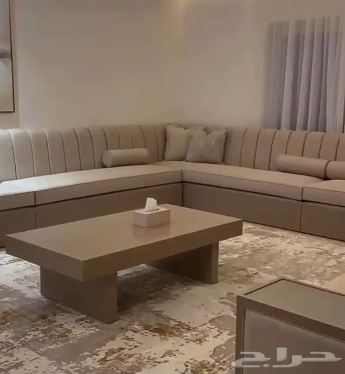 كنب ارضي مجالس مغربية مساند ستائر تفصيل وتنجيد 12