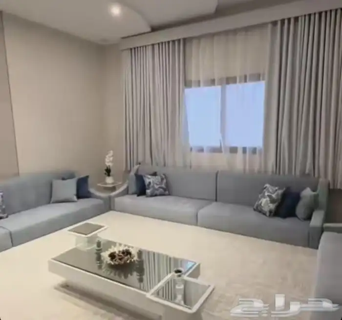 كنب ارضي مجالس مغربية مساند ستائر تفصيل وتنجيد 25