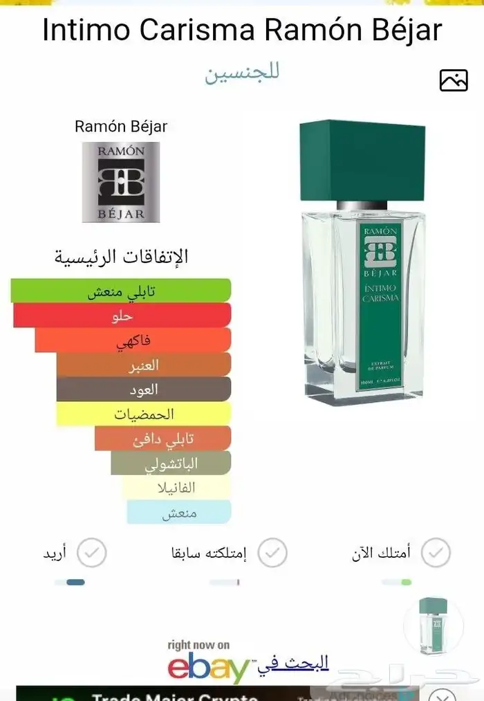 عطر انتيمو كاريزما من رامون بيجار 1