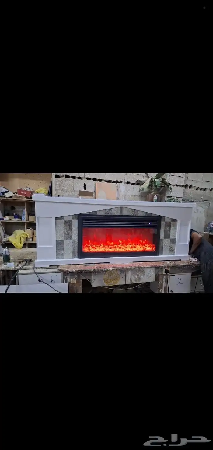 ديكور دفاية جاهز حار دفايه حقيقية 5