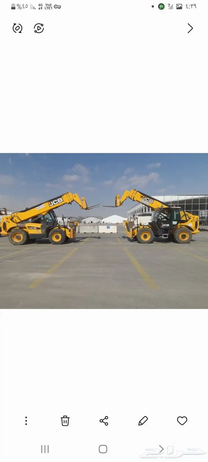 لتأجير المعدات رافعات شوكيه ورافعات تلسكوبيه كرينات سيزرات 2