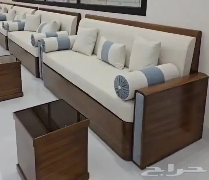 كنب ارضي مجالس مغربية مساند ستائر تفصيل وتنجيد 42