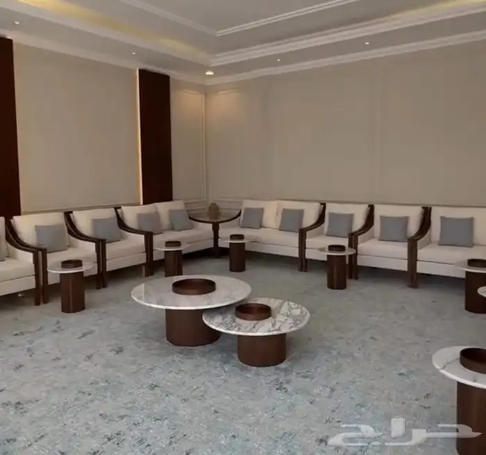 كنب ارضي مجالس مغربية مساند ستائر تفصيل وتنجيد 32