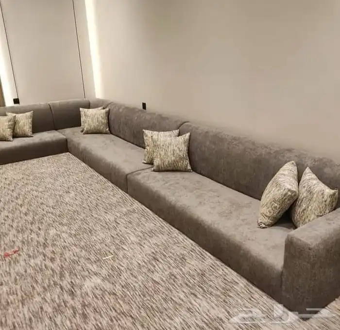 كنب ارضي مجالس مغربية مساند ستائر تفصيل وتنجيد 14