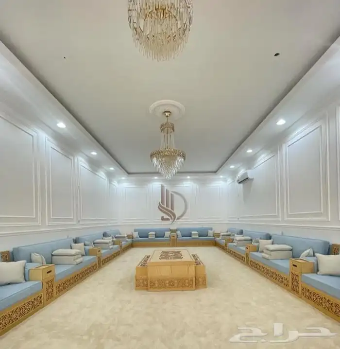 كنب ارضي مجالس مغربية مساند ستائر تفصيل وتنجيد 18