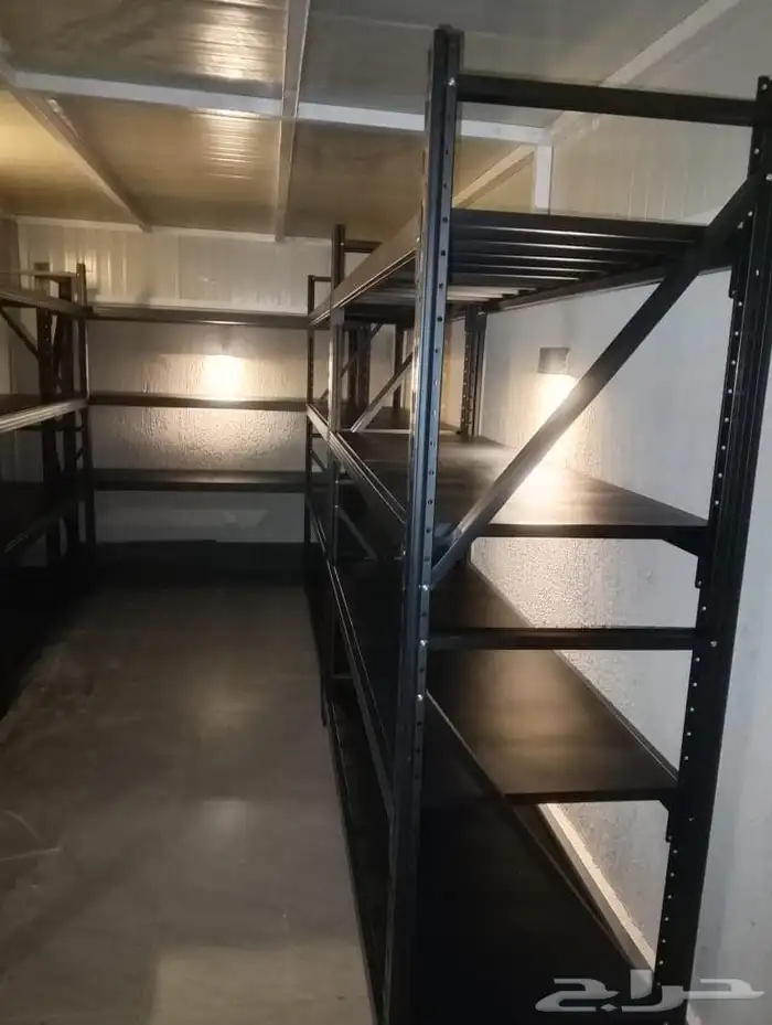 يوجد لدينا رفوف سوبر ماركت ويوجد رفوف مستودعات 5