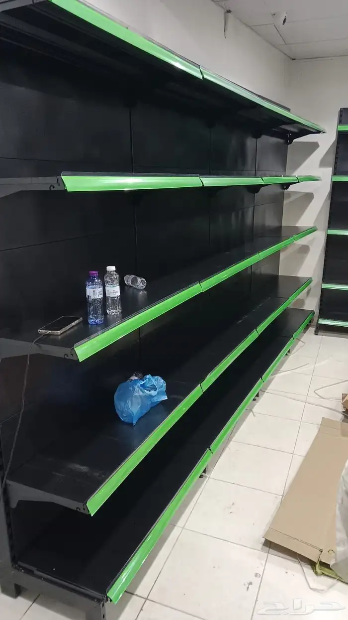 يوجد لدينا رفوف سوبر ماركت ويوجد رفوف مستودعات 2