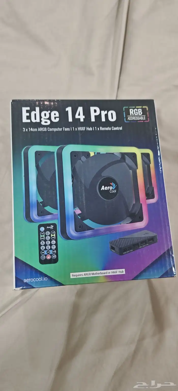 مراوح كمبيوتر ار جي بي مع ريموت تحكم pc fans with remot cont 0