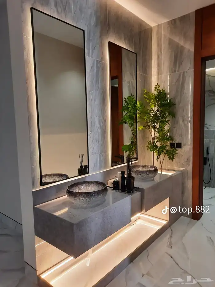 تفصيل مغاسل رخام طبيعي وصناعي وتركيبها 3