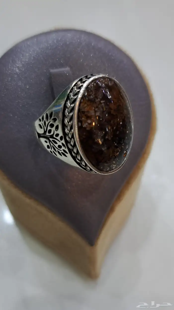 خواتم فضه عقيق يماني اصلي 7