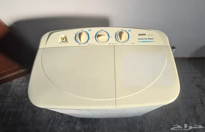 غسالة SANYO حوضين ممتازة 6 كيلو غسيل و 4 كيلو مجفف 9