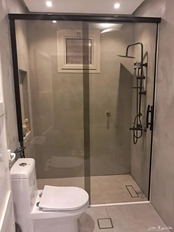 زجاج شاور حمام حاجز شاور كابينة زجاج شاور باب سحاب زجاج شاور 1