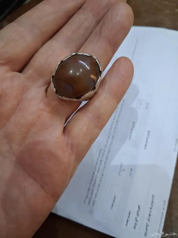 خاتم من الفضه كبير الحجم ثقيل الوزن رجالي 2