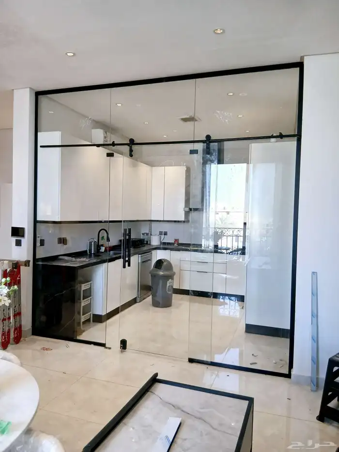 زجاج مكاتب سكوريت تفصيل مكاتب زجاج سكوريت أبواب واجهات 12ملي 6