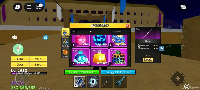 حساب Blox Fruits للبيع الحساب قوي جدا 13