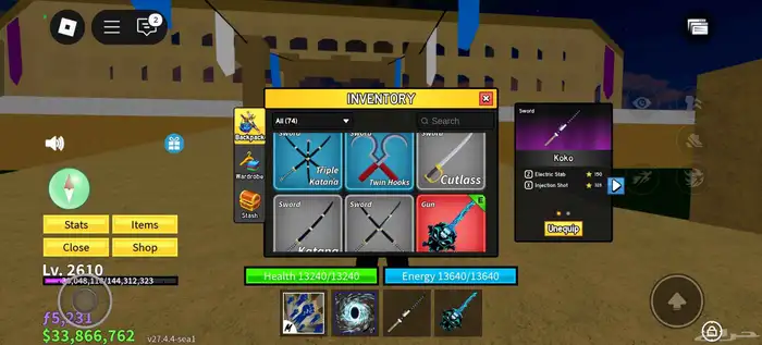 حساب Blox Fruits للبيع الحساب قوي جدا 6